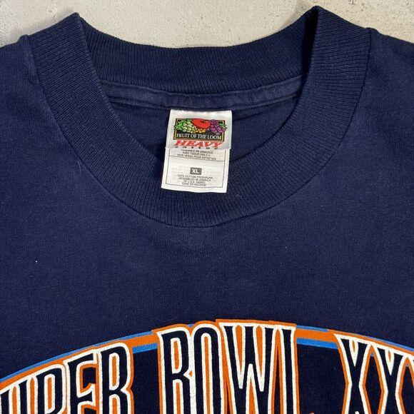 VTG 1998 Denver Broncos Super Bowl XXXII AFC Champions T-Shirt - Size XL - Picture 8 of 10